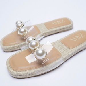 Zara Pearl Sandals